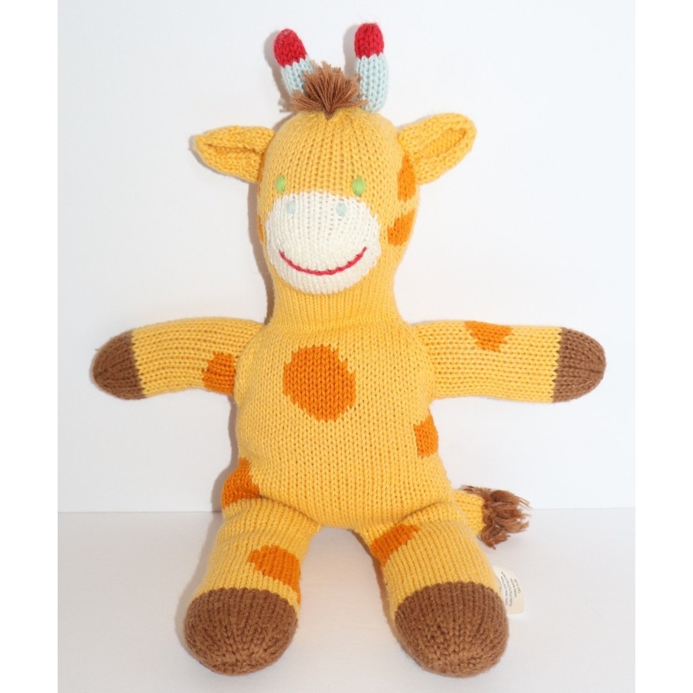 ZUBELS Giraffe Knit Sweater Plush Stuffed Animal 12" Baby Toy